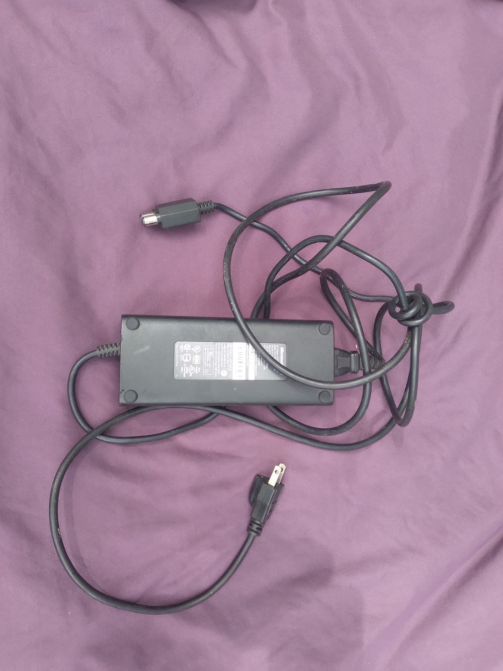 Black Video Game Console Power Adapter Cable